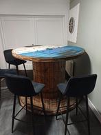 Kabelhaspel, biertafel, kabelrol, Ophalen of Verzenden, Rond, 100 tot 150 cm, 100 tot 150 cm