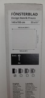 rolgordijn Fonsterblad wit 140 x 155, Huis en Inrichting, Stoffering | Gordijnen en Lamellen, Ophalen, 100 tot 150 cm, Wit, Nieuw