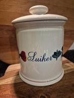 Boerenbont voorraadpot Suiker, Overige typen, Ophalen of Verzenden, Zo goed als nieuw, Aardewerk
