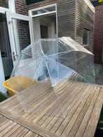 9 Doorzichtige Paraplu's - Herfstbruiloft, Sieraden, Tassen en Uiterlijk, Paraplu's, Ophalen, Transparant, Zo goed als nieuw, Wit