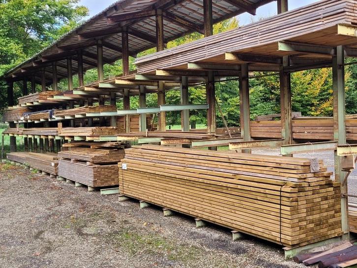 Geïmpregneerd tuinhout palen, balken, planken en schuttingen, Doe-het-zelf en Verbouw, Hout en Planken, Nieuw, Balk, Overige houtsoorten