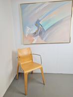 Vintage abstract schilderij lee reynolds '80 lijst messing, Antiek en Kunst, Ophalen