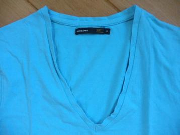 JACK & JONES aqua blauw t- shirt maat S beschikbaar voor biedingen
