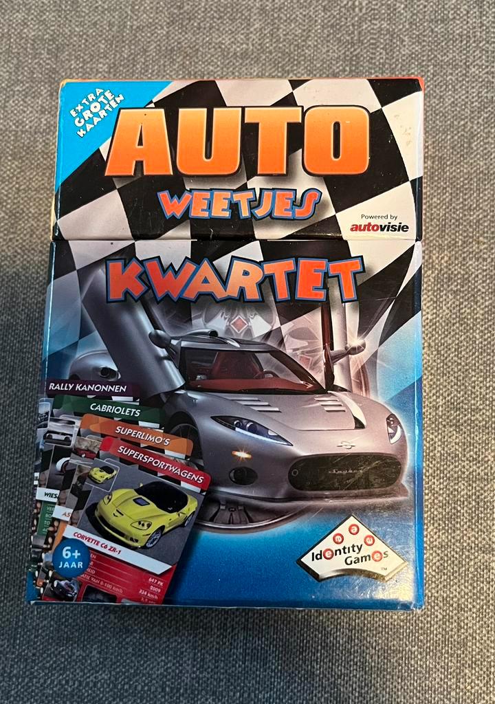 auto weetjes kwartet leerzaam kaartspel voor autoliefhebbers, Hobby en Vrije tijd, Gezelschapsspellen | Kaartspellen, Zo goed als nieuw