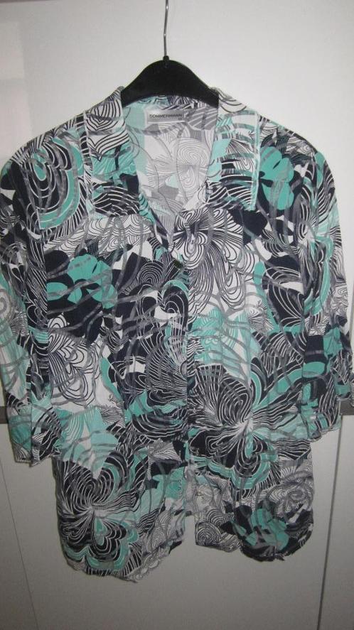 Finnkarelia-Sommerman-Calania dames blouse maat 42 en 44., Kleding | Dames, Blouses en Tunieken, Maat 42/44 (L), Blauw, Ophalen of Verzenden