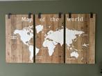 Map of the world hout 3-luik, Huis en Inrichting, Woonaccessoires | Wanddecoraties, Ophalen
