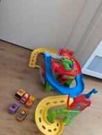Fisher Price racebaan/ garage met 2 auto s van little people, Kinderen en Baby's, Speelgoed | Racebanen, Ophalen of Verzenden