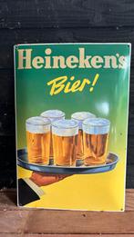Emaille heineken bier bord, Verzamelen, Merken en Reclamevoorwerpen, Ophalen, Gebruikt, Reclamebord