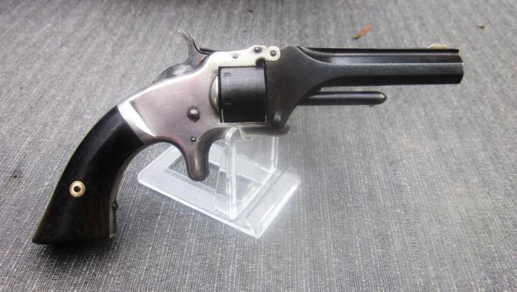 antieke revolver Smith & Wesson mod 1  22short VRIJGESTELD, Verzamelen, Militaria | Algemeen, Overige soorten, Nederland, Ophalen of Verzenden