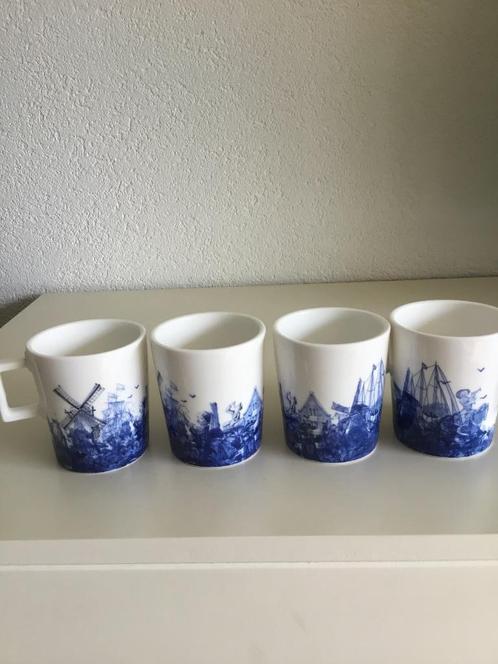 4 Piet Hein Eek mokken Douwe Egberts design collectors item, Huis en Inrichting, Keuken | Servies, Zo goed als nieuw, Kop(pen) en/of Schotel(s)