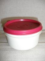 TUPPERWARE trommeltje wit met roze deksel, Huis en Inrichting, Keuken | Tupperware, Ophalen of Verzenden, Wit