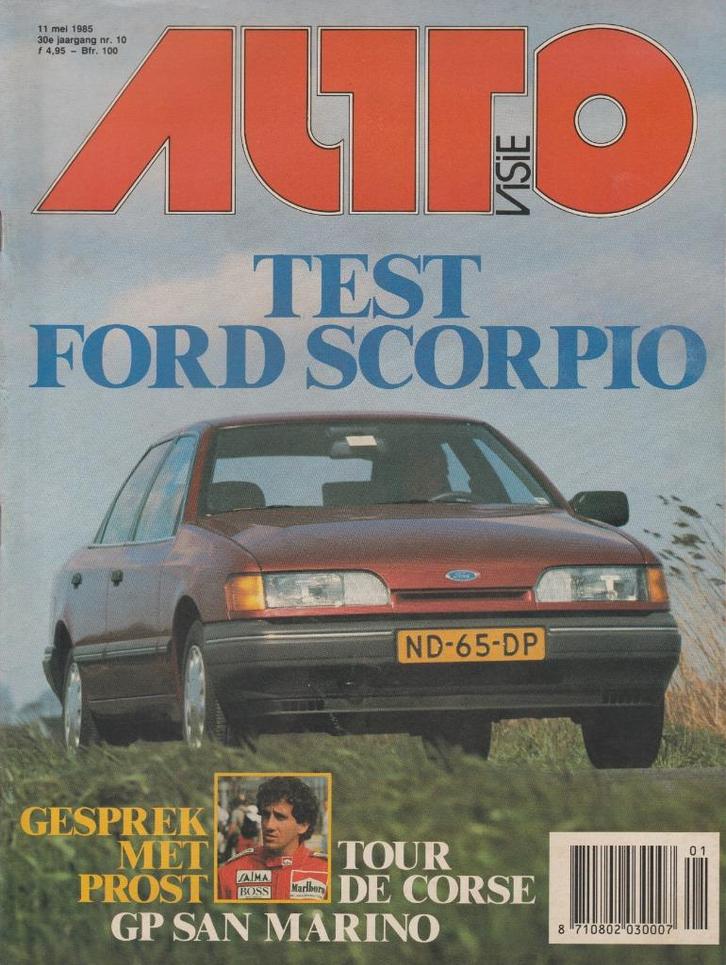 Ford Scorpio testen in Autovisie ea, Boeken, Auto's | Folders en Tijdschriften, Gelezen, Ford, Ophalen of Verzenden