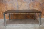 ZGANieuw!! fraaie unieke design eetkamertafel van Harvink, Metaal, Harvink, Design, 200 cm of meer