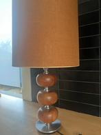 Vintage design space age teak tafellamp mid century, Ophalen, Zo goed als nieuw, 50 tot 75 cm