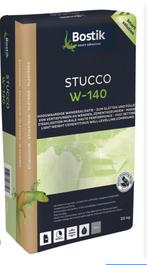 4 zakken Bostik Stucco W-140, Ophalen, Nieuw, Verf, 15 tot 20 liter