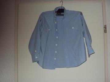 Breed blauw katoenen college overhemd EAGER BEAVER 116 prima beschikbaar voor biedingen