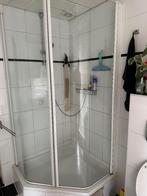 Douchewanden met bak, Ophalen, Gebruikt, Glas, Douche