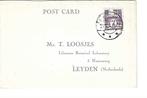 Briefkaart van Denemarken naar Leiden, Verzenden, Denemarken, Gestempeld