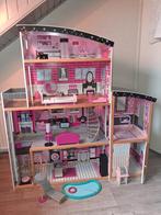 Barbie Poppenhuis met lift en zwembad, Ophalen, Zo goed als nieuw, Poppenhuis