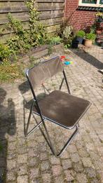 Vintage Klapstoel - Uitstekende Staat!, Ophalen, Bruin, Zo goed als nieuw, Metaal