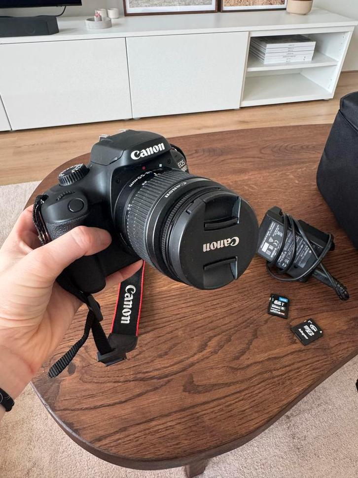 Canon EOS 4000D Spiegelreflexcamera, Audio, Tv en Foto, Fotocamera's Digitaal, Gebruikt, Spiegelreflex, Canon, Geen optische zoom