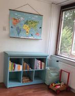 Brocante Lichtblauwe IKKS Boekenkast/Commode, Huis en Inrichting, Ophalen, Minder dan 50 cm, Gebruikt, Minder dan 100 cm