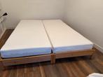 2x Ikea Utåker bedden + Åbygda matrassen, Ophalen, Verstelbaar, Overige kleuren, Tweepersoons
