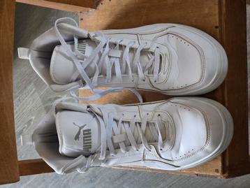 Halfhoge witte Puma sneakers maat 43 beschikbaar voor biedingen