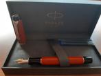 Parker Duofold Centennial Big Red 18k medium penpunt., Verzamelen, Pennenverzamelingen, Parker, Nieuw, Met doosje, Ophalen of Verzenden