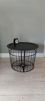 Industriële bijzettafel, Ophalen, Minder dan 55 cm, Metaal of Aluminium, Rond