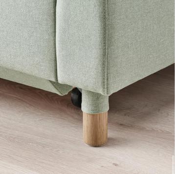ikea landskrona 3-zits slaapbank Gunnared lichtgroen/hout - afbeelding 4