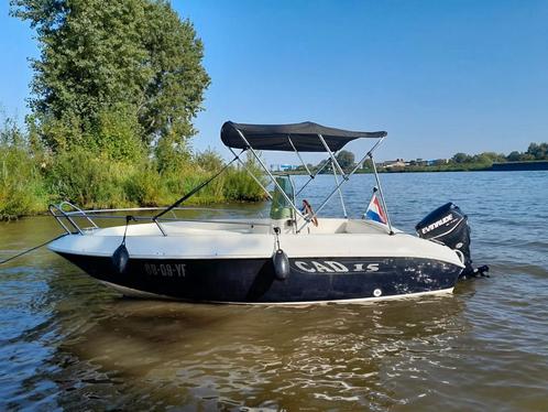Cad 15, Watersport en Boten, Vis- en Consoleboten, Gebruikt, 30 tot 50 pk, 3 tot 6 meter, Benzine, Buitenboordmotor, Polyester