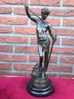 bronzen beeld, David verslaat Goliath, Ophalen of Verzenden, Brons