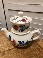 Boerenbont theepotje, met theefilter / zeef, Antiek en Kunst, Antiek | Servies los, Ophalen