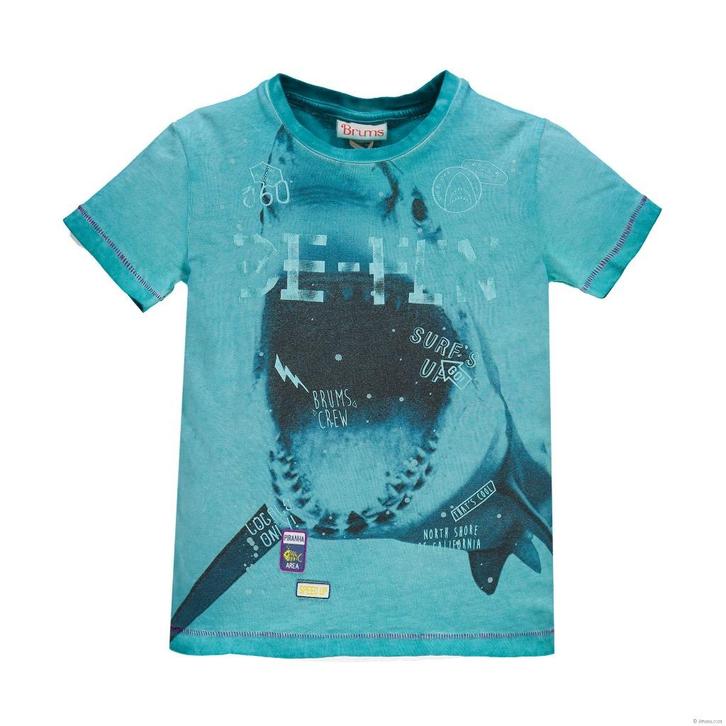 Brums jersey turquoise t-shirt polo shirt Haai maat 140, Kinderen en Baby's, Kinderkleding | Maat 140, Nieuw, Jongen, Shirt of Longsleeve