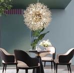 Moderne Kroonluchter met Kristallen Details, Huis en Inrichting, Lampen | Kroonluchters, Ophalen of Verzenden, Nieuw, Glas