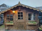Mooi Houten Tuinhuis / blokhut, Tuinhuis, 250 tot 500 cm, Ophalen of Verzenden, 2 ramen