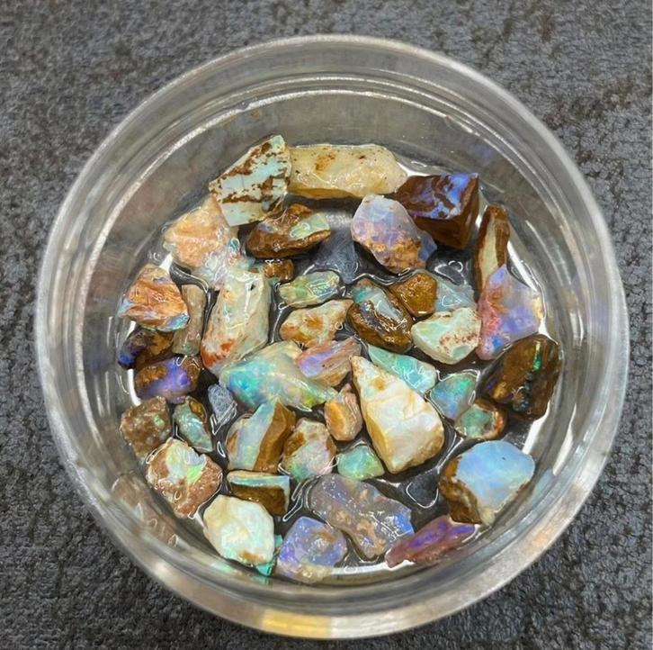 Partij opaal Australië opalen edelsteen mineraal edelstenen, Verzamelen, Mineralen en Fossielen, Ophalen of Verzenden