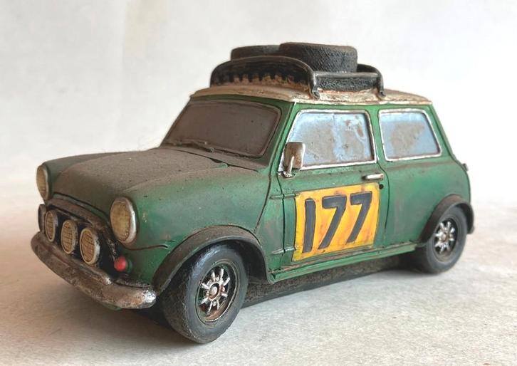 Mini Cooper Monte Carlo # 177 groen stone art., Hobby en Vrije tijd, Modelauto's | Overige schalen, Zo goed als nieuw, Auto, Ophalen of Verzenden