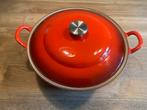 Le Creuset gietijzeren braadpan 32 cm, Ophalen of Verzenden, Zo goed als nieuw, Gietijzer, Koekenpan of Braadpan