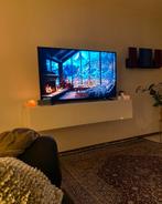 Strak wit zwevend TV meubel, Ophalen, Kunststof, 150 tot 200 cm, Minder dan 100 cm