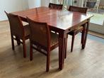 Schuitema Art Deco tafel, Ophalen, Zo goed als nieuw, 4 tot 6 stoelen
