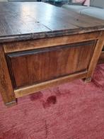Massief houten salontafel., Ophalen, Zo goed als nieuw, 100 tot 150 cm, Minder dan 50 cm
