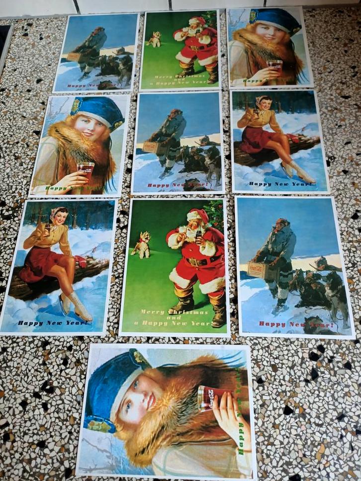 Coca Cola kerst en nieuwjaarskaarten 10 stuks., Verzamelen, Merken en Reclamevoorwerpen, Zo goed als nieuw, Gebruiksvoorwerp, Ophalen of Verzenden