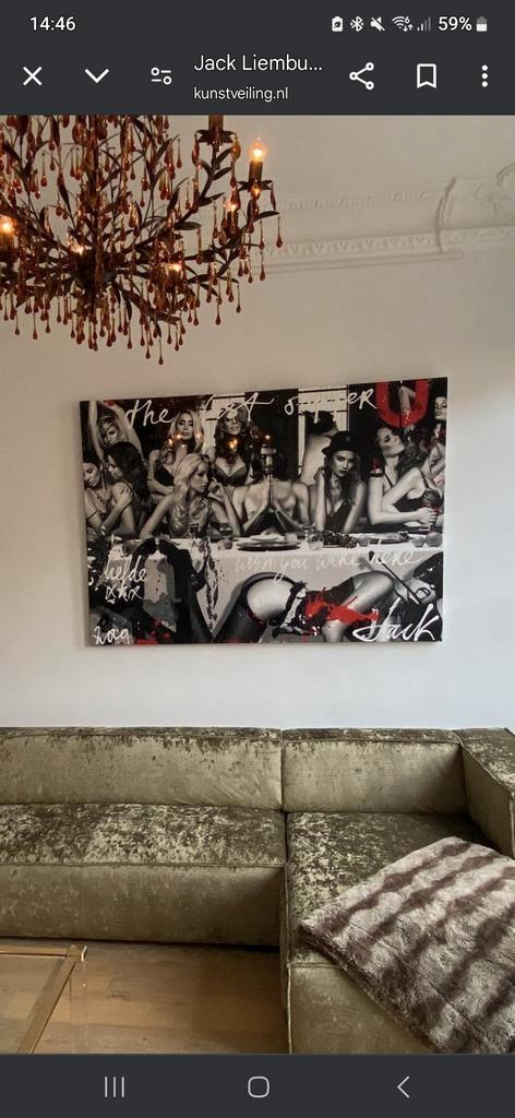 Jack Liemburg - The Last Supper, Antiek en Kunst, Kunst | Schilderijen | Klassiek, Ophalen of Verzenden