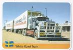 A4: autokaart truck white road train, Verzamelen, Ophalen of Verzenden, Zo goed als nieuw, Auto's
