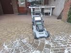 EGO  LM1700e Accu Maaier 42cm - Weinig gebruikt!, Ophalen, Cirkelmaaier, Opvangzak, Accu-grasmaaier