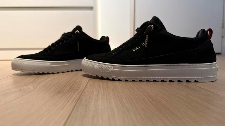 Mason Garments Tia Nabuk Black White - Maat 42, Kleding | Heren, Schoenen, Zo goed als nieuw, Sneakers of Gympen, Zwart, Ophalen of Verzenden