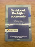 Basisboek bedrijfseconomie (opgaven + theorieboek) 11e druk, Ophalen of Verzenden, Beta, Zo goed als nieuw, HBO