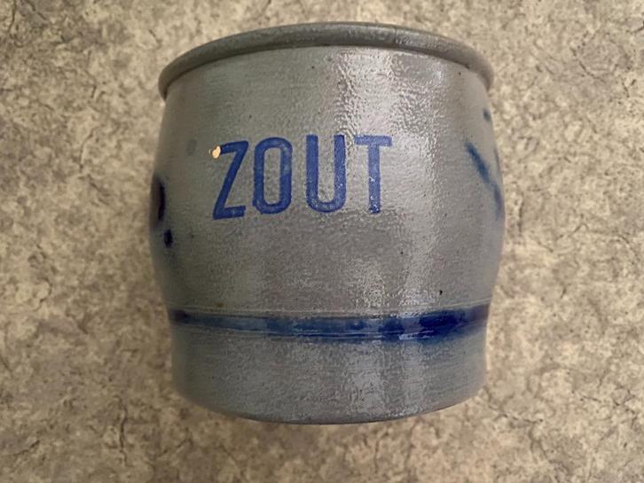 Keulse zoutpot aardewerk vintage brocante, Antiek en Kunst, Antiek | Keramiek en Aardewerk, Ophalen of Verzenden